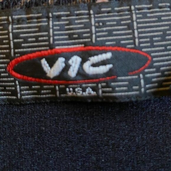 Vintage Vic Womens Zebra Print Stretch Black & Tan Top Size M Goth Dark Academia - Picture 3 of 8